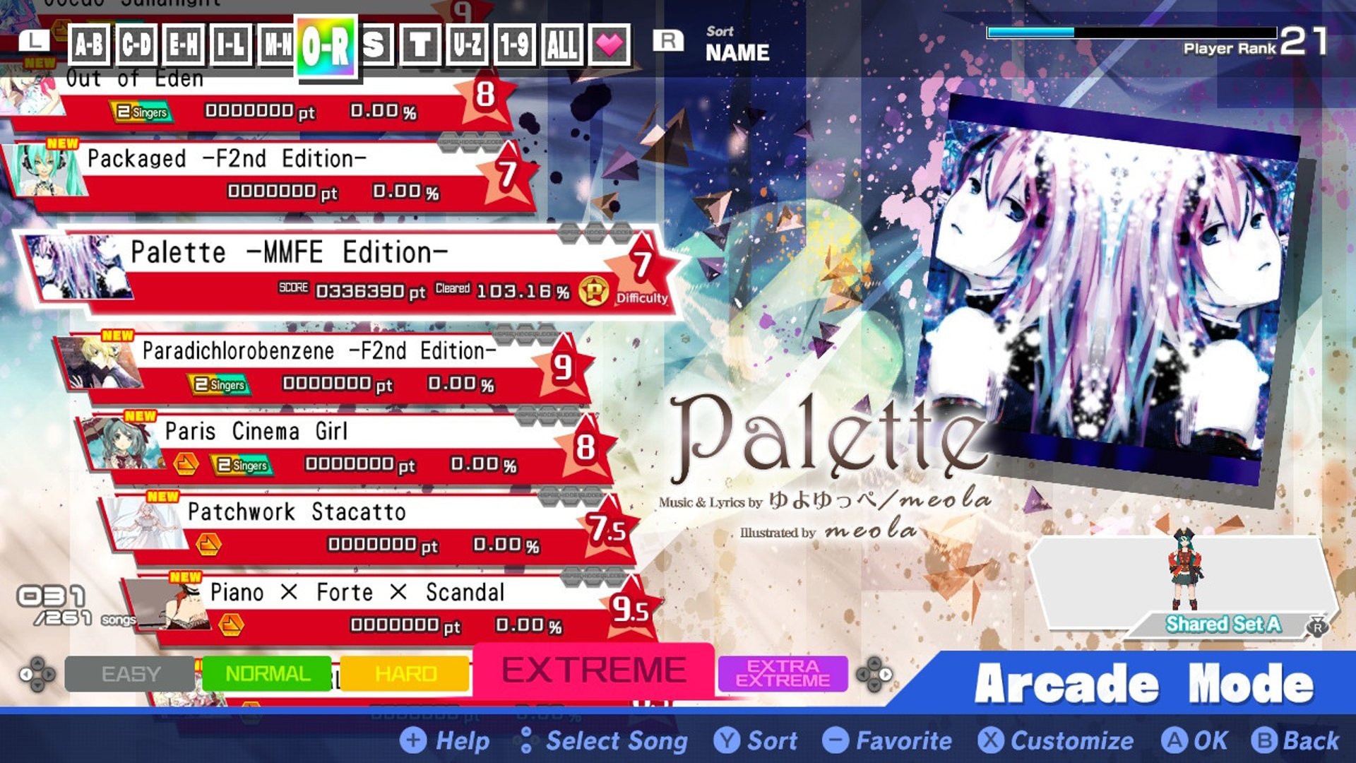 Preview of MMFE Edition Song Pack