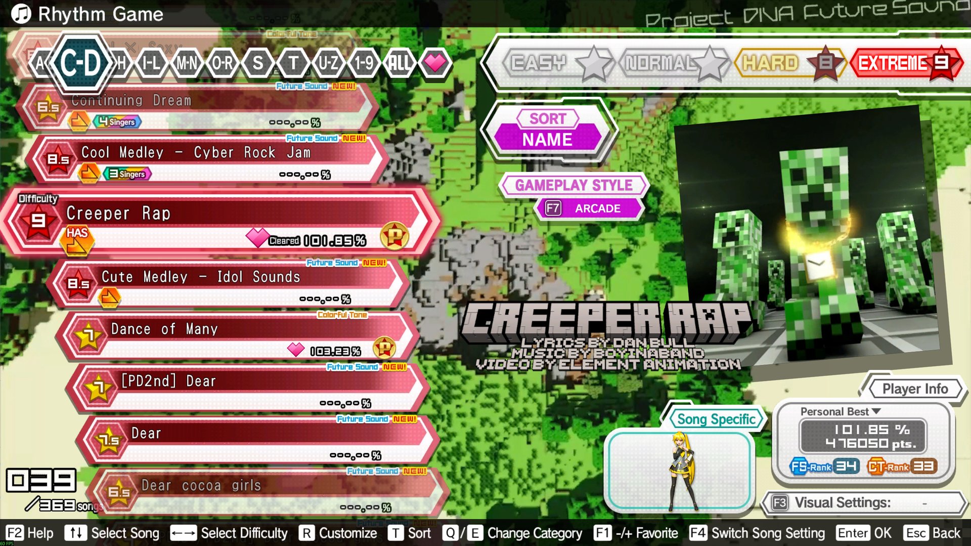 Preview of Creeper Rap (Custom Song)