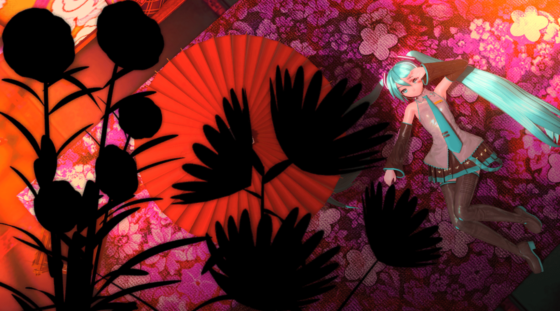 Preview of Anime-like looking Miku (Old glowy spinning clips Miku)