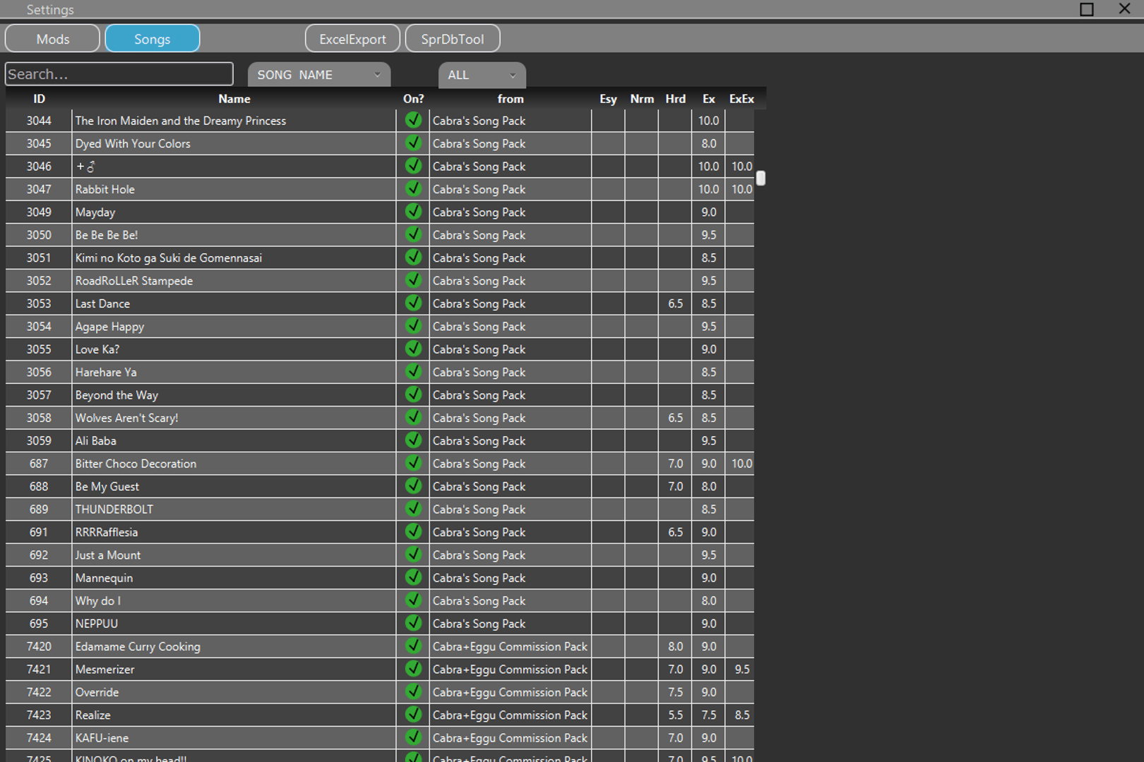 Preview of SongViewer