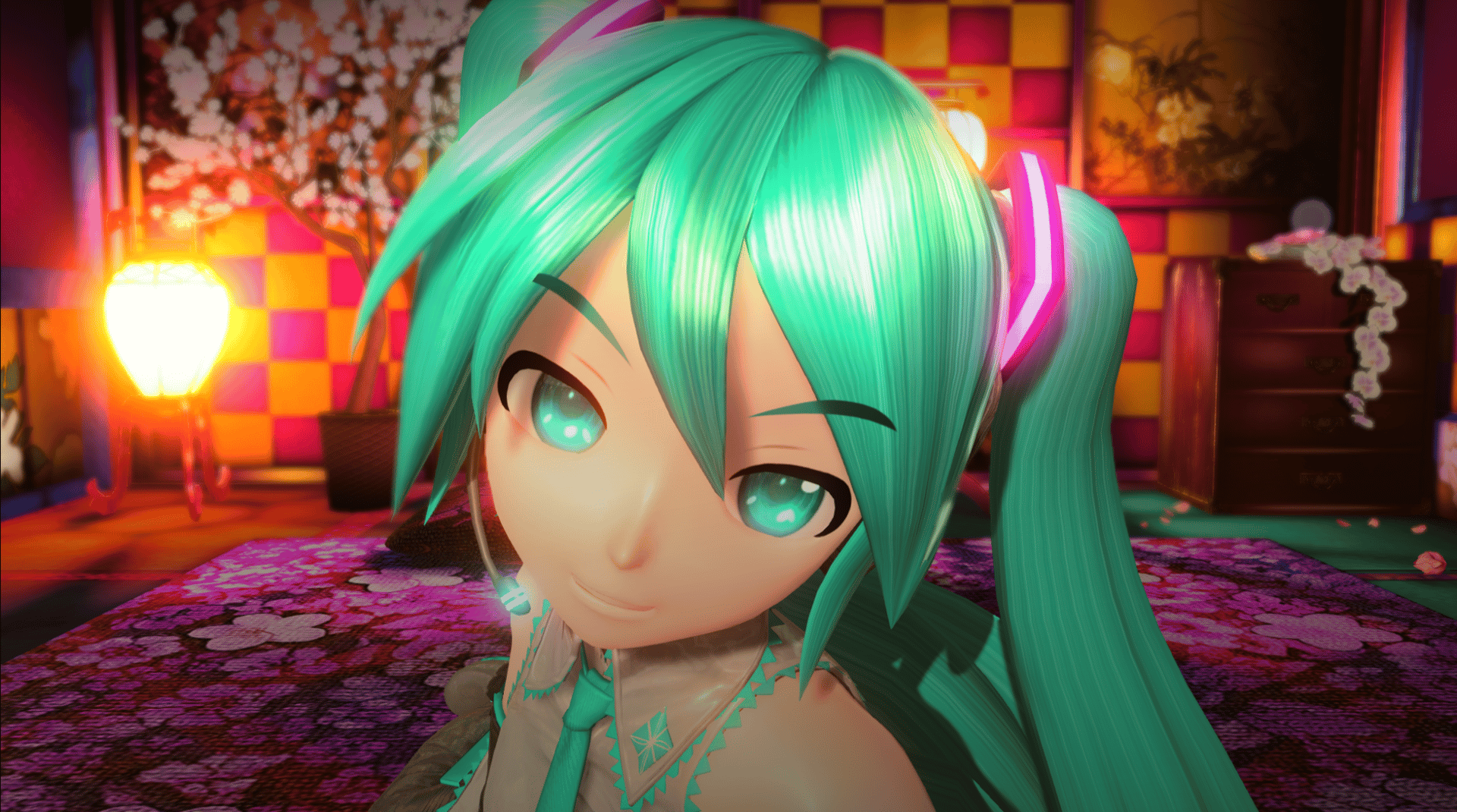 Preview of Anime-like looking Miku (Old glowy spinning clips Miku)