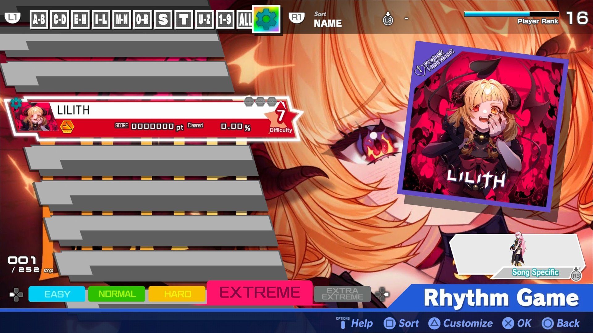 Preview of LILITH (Project Heartbeat Arcade Chart Port)