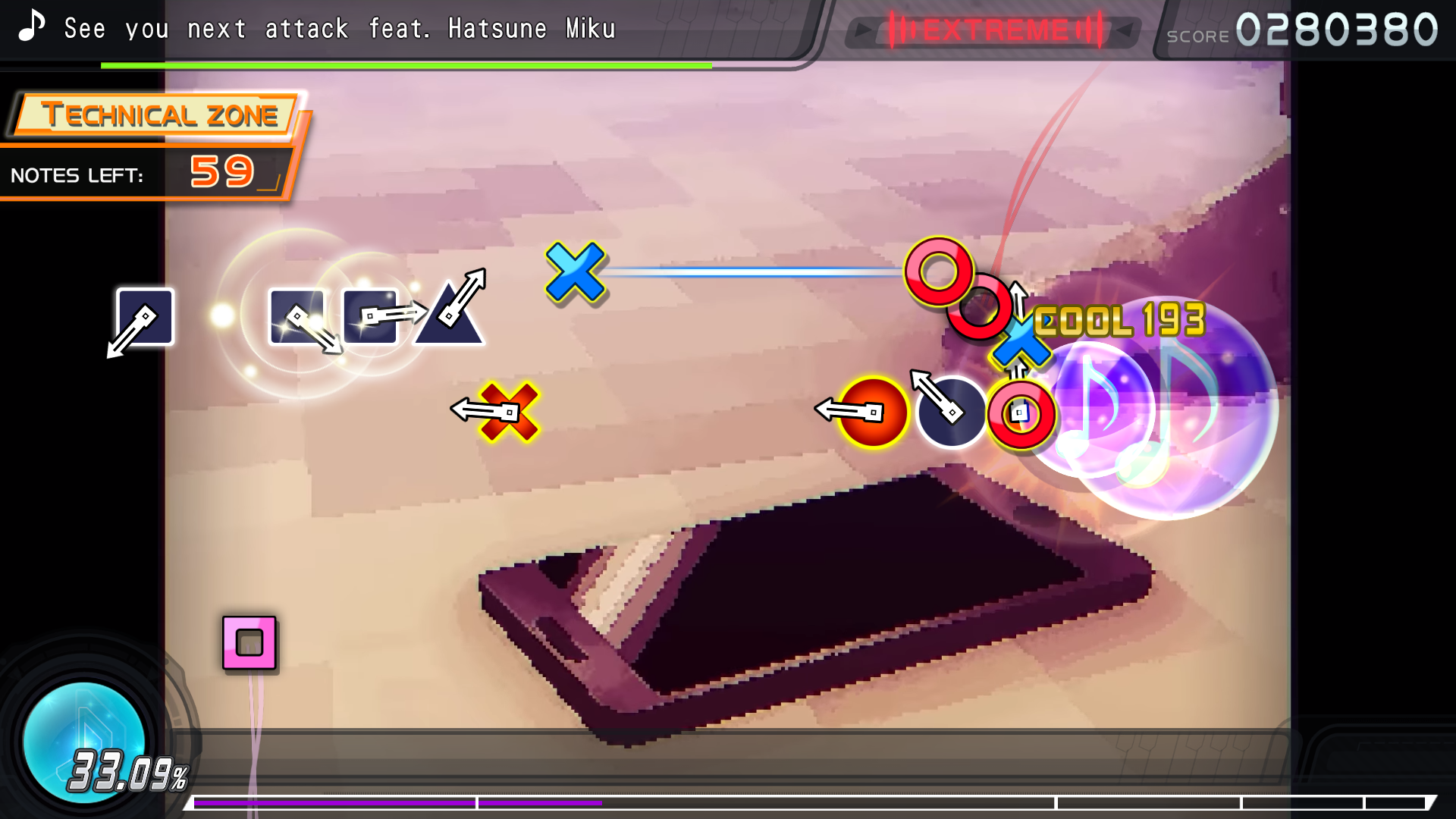 Preview of See you next attack feat.Hatsune Miku Custom Chart 