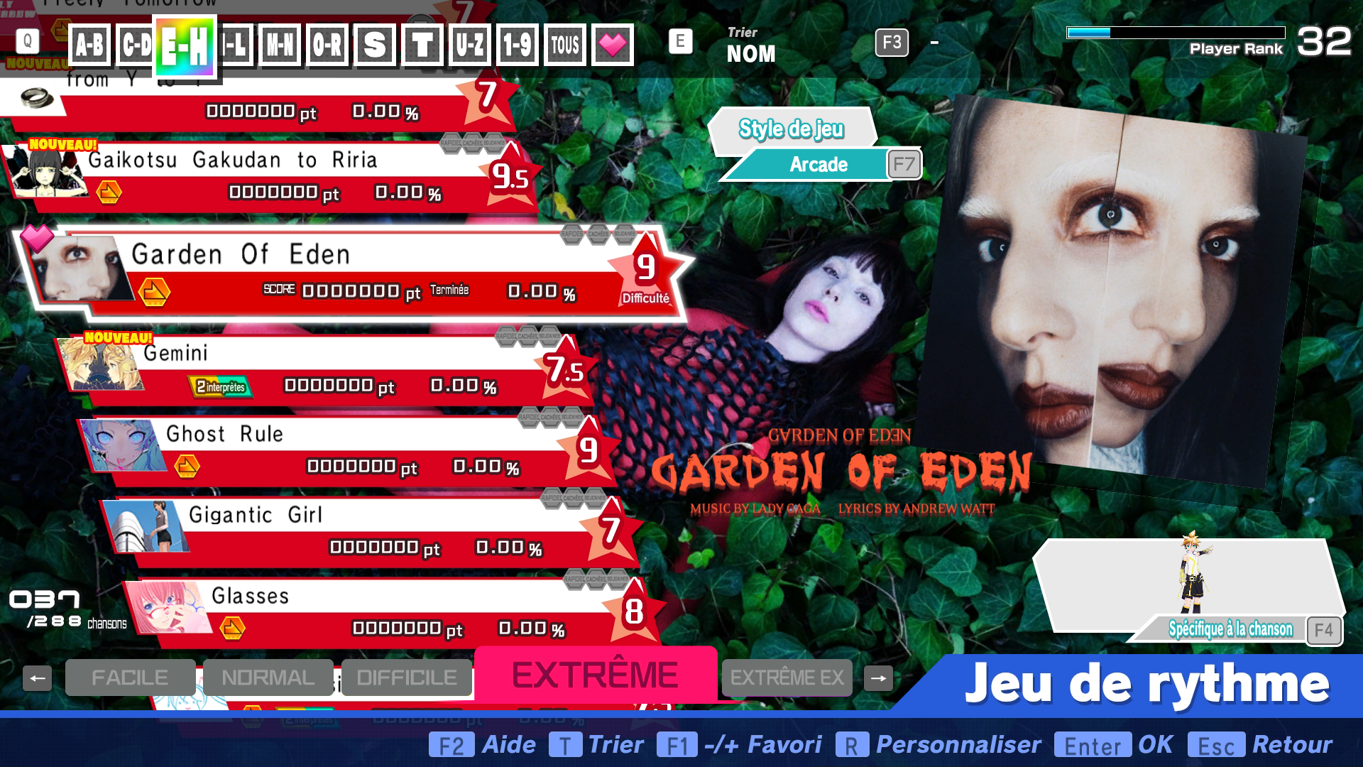 Preview of Garden Of Eden Extreme Chart