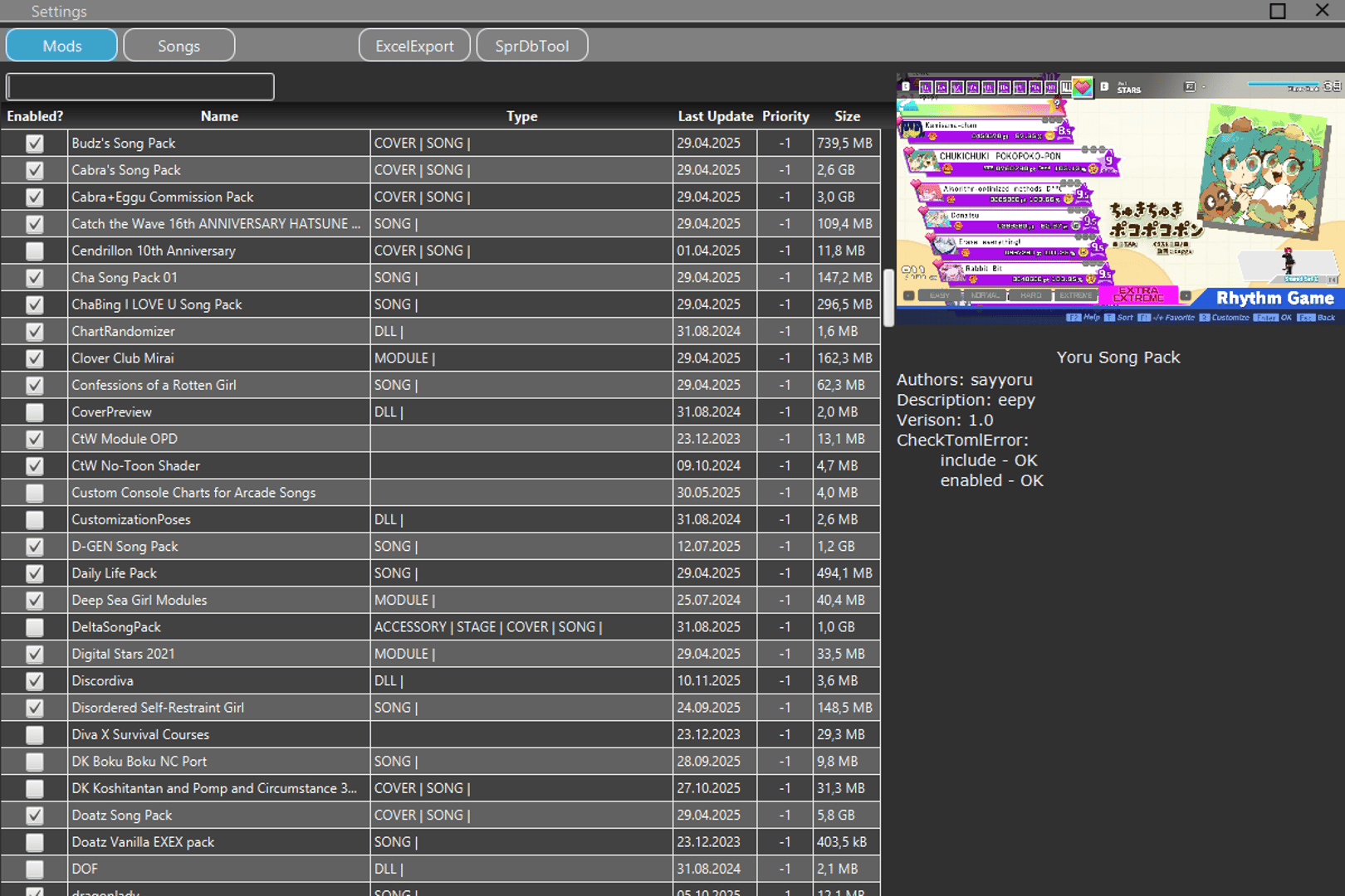 Preview of SongViewer