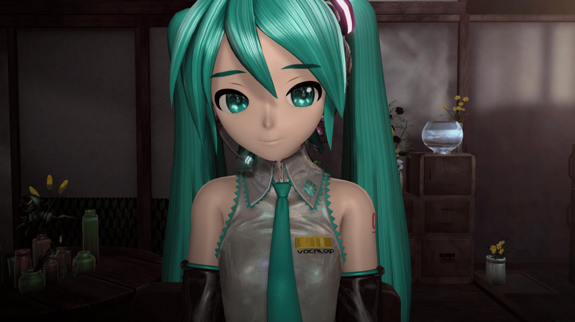 Preview of Anime-like looking Miku (Old glowy spinning clips Miku)