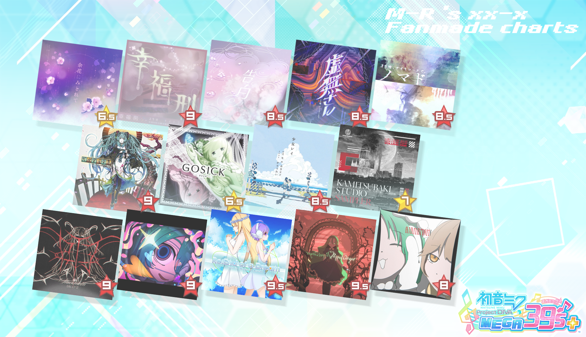 Preview of M-R's xx-x fanmadecharts