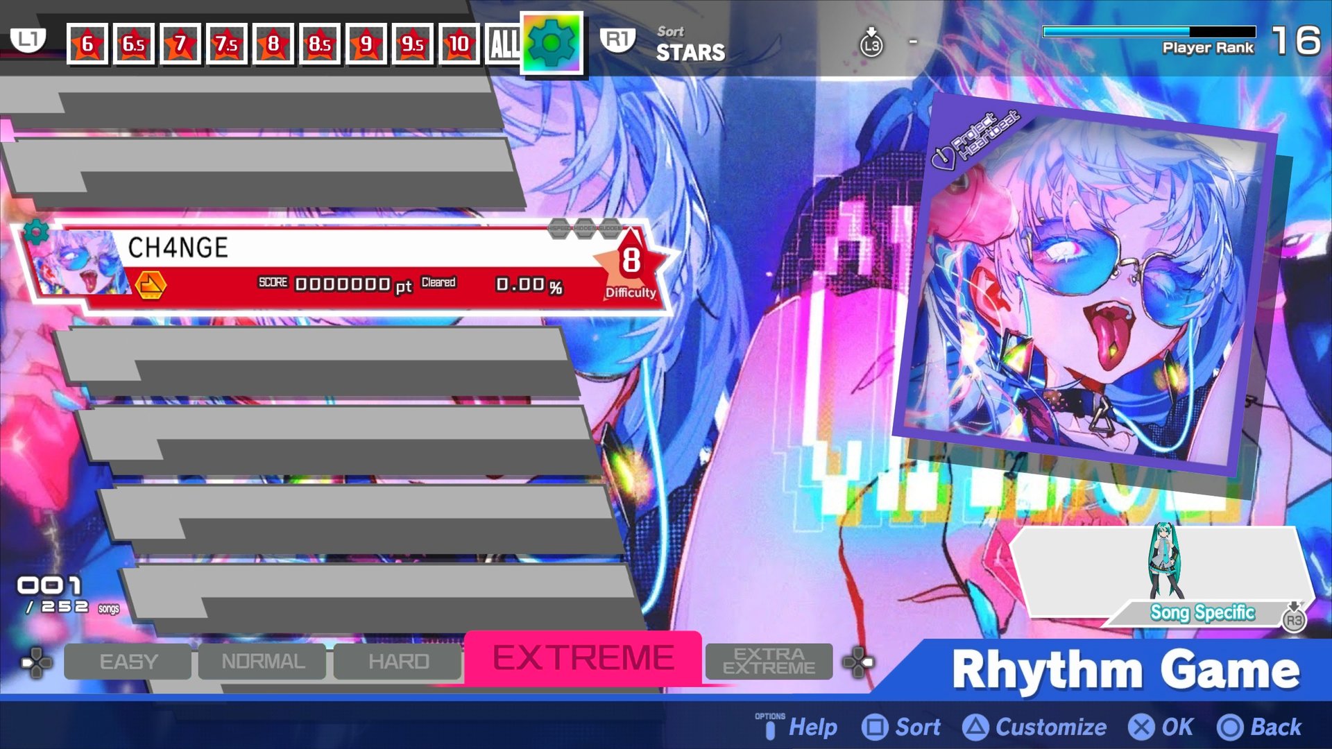 Preview of CH4NGE (Project Heartbeat Arcade Chart Port)