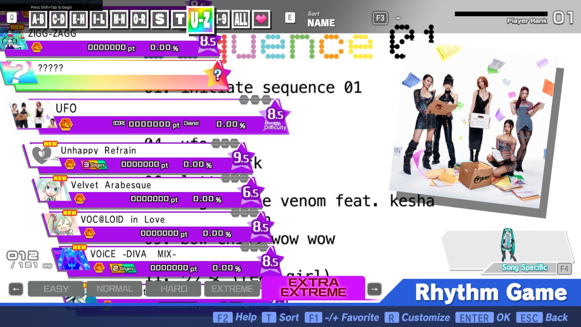 Preview of f5ve - "UFO" Extra Extreme Chart (★8.5)